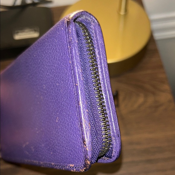 Loewe Purple Leather Long Wallet - Picture 4 of 10